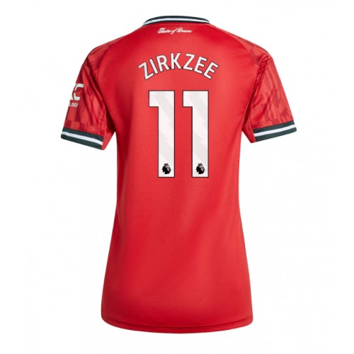 Stroje piłkarskie Manchester United Joshua Zirkzee #11 Koszulka Podstawowej dla damskie 2025-26 Krótki Rękaw
